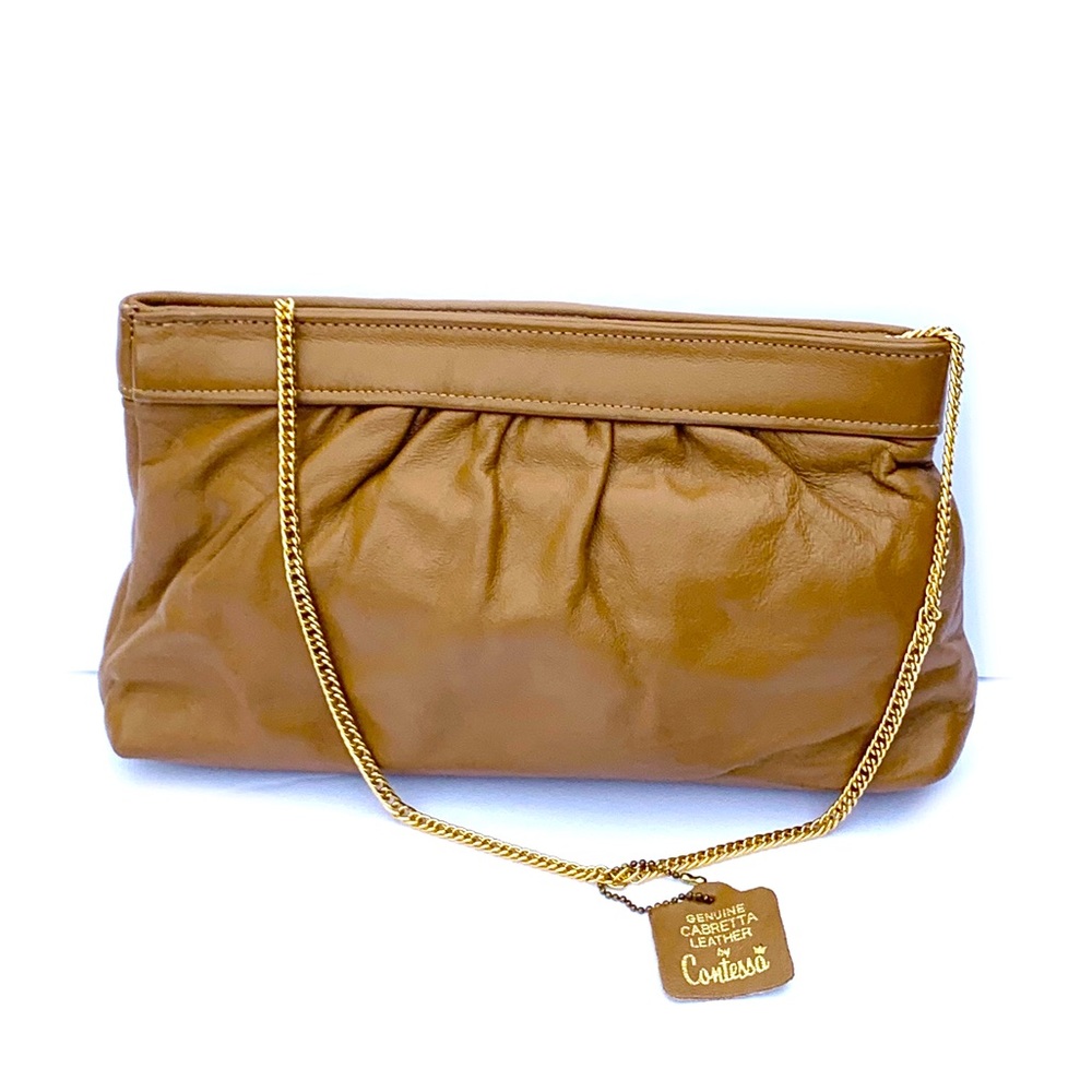 Vintage Contessa Leather Clutch